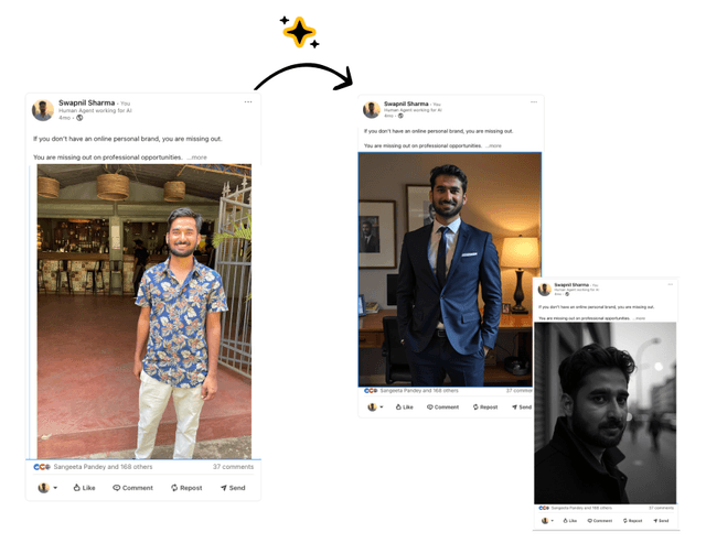 Social media post example