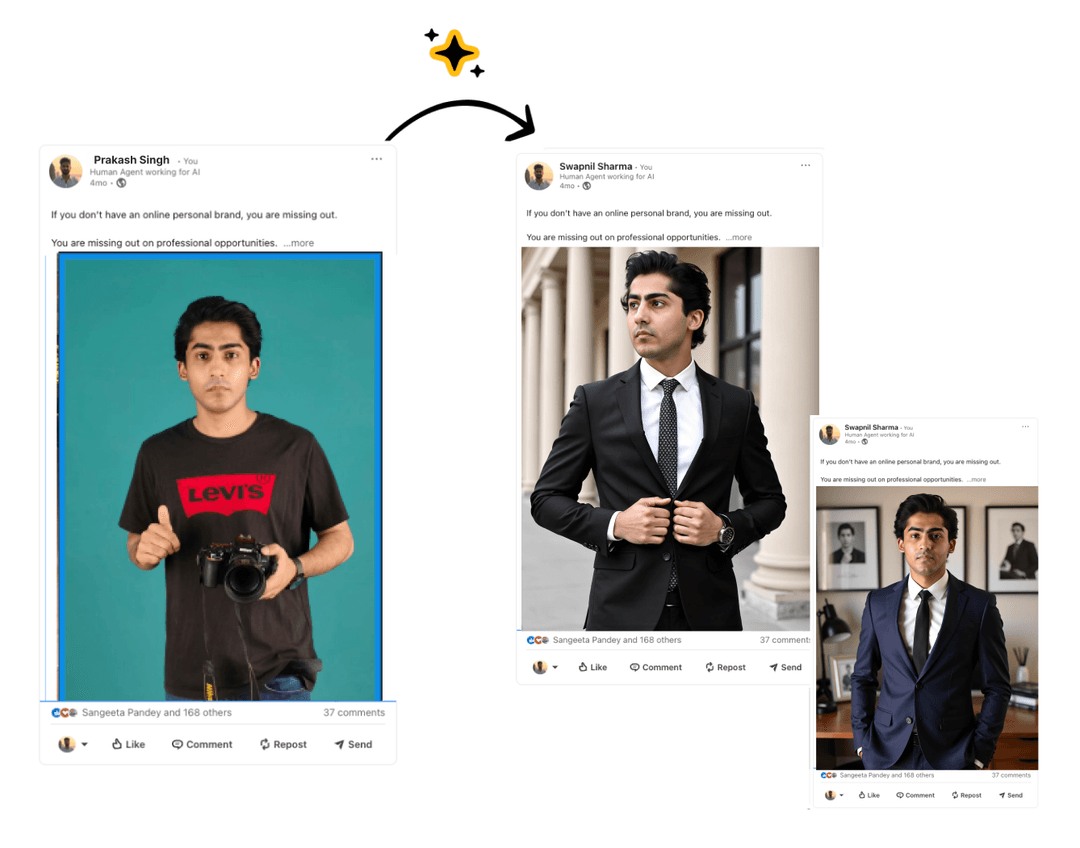 Social media post example