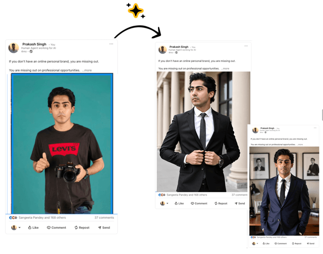 Social media post example
