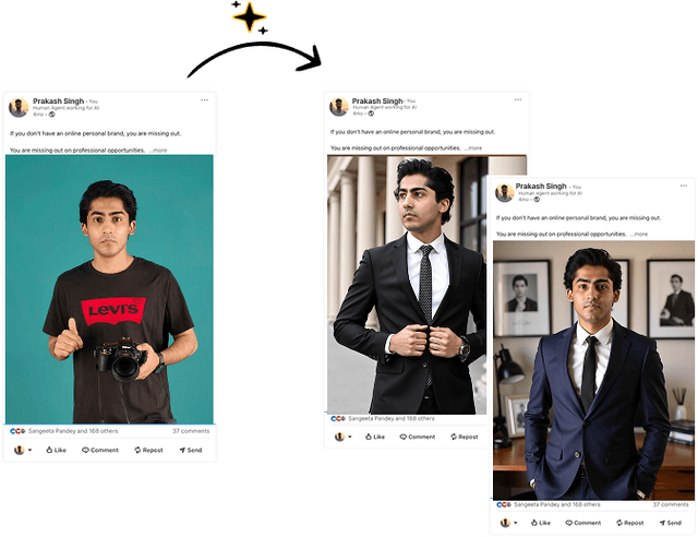 Social media post example