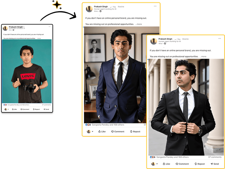 Social media post example